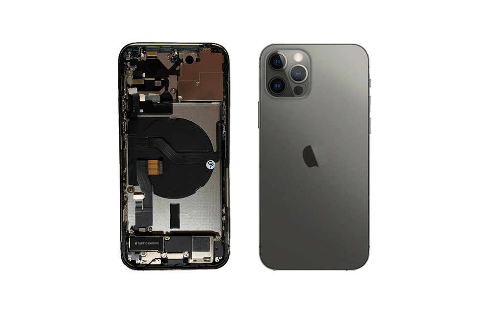Behuizing volledig gemonteerd - EU (A grade) - Zwart voor iPhone 12 Pro