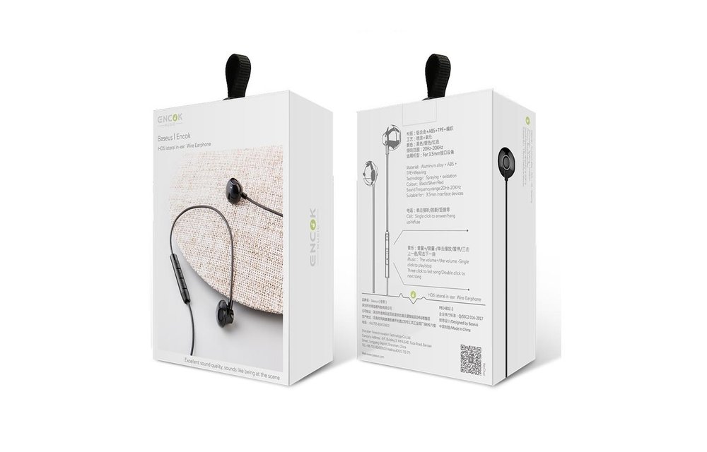 BASEUS: Hoofdtelefoon/headset (NGH06-01) In-ear - Zwart