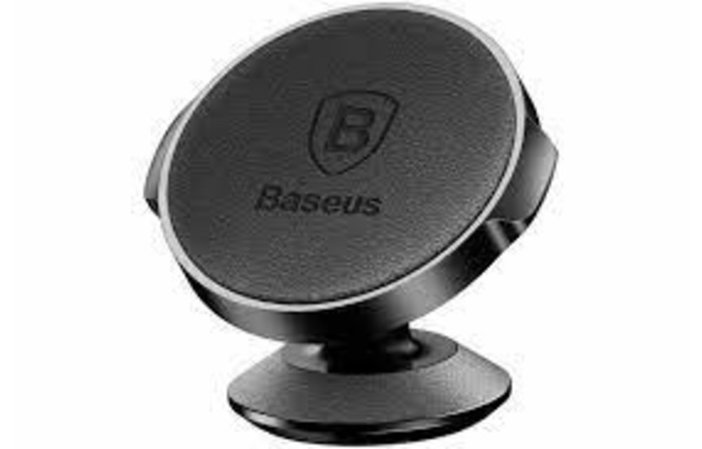 BASEUS: Magnetische auto houder (Leren uitvoering) - Zwart