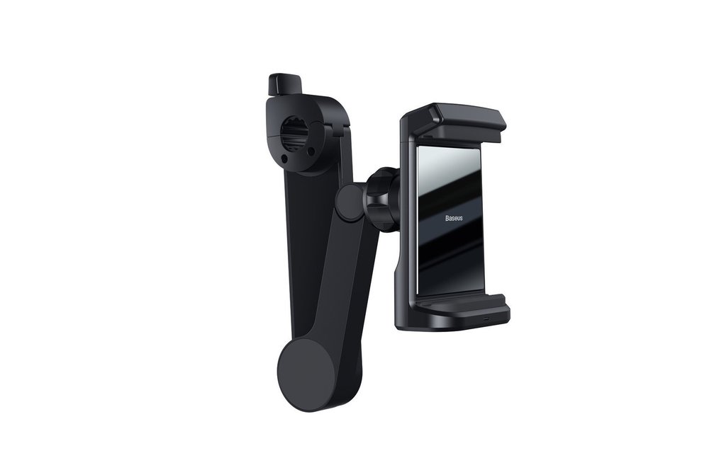 BASEUS: Telefoonhouder + Draadloos opladen en LED (15W) Explore - Zwart