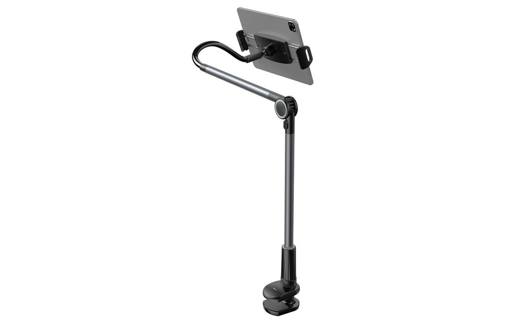 BASEUS: Universele tablet houder geschikt voor bureau, tafel en bed - Donker grijs