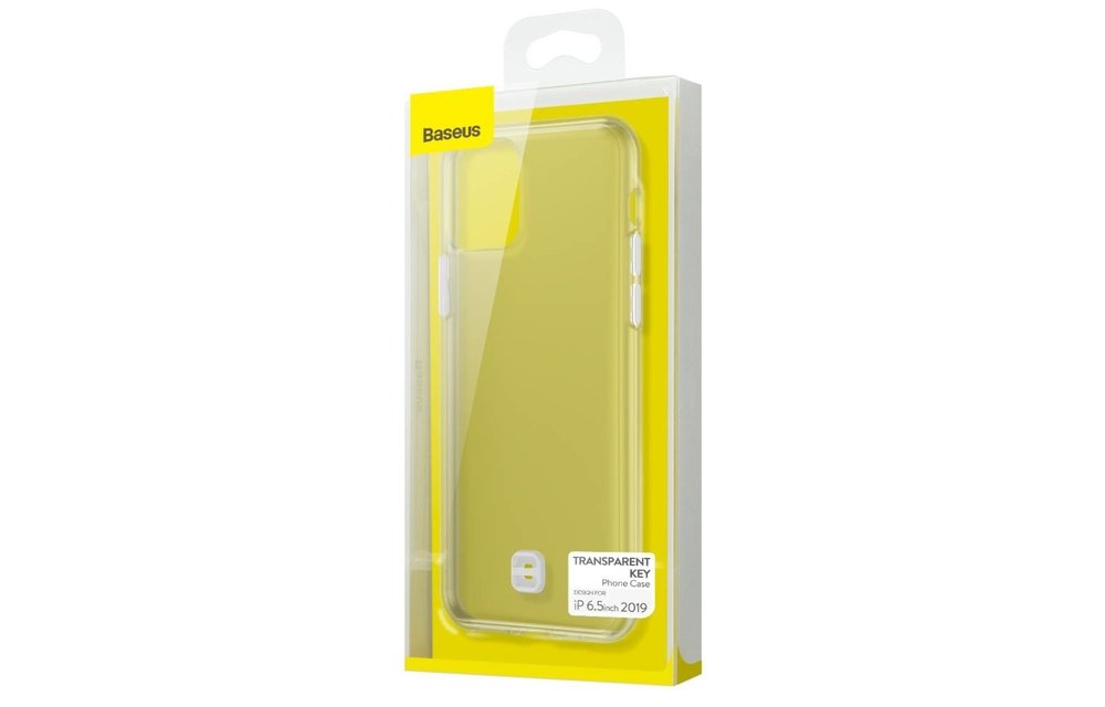 BASEUS: Hoesje met sleutelkoord - Transparant voor iPhone 11 Pro Max