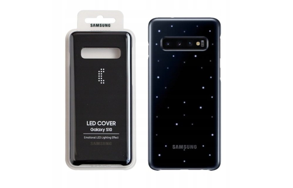LED Cover hoesje - Zwart voor Samsung Galaxy S10