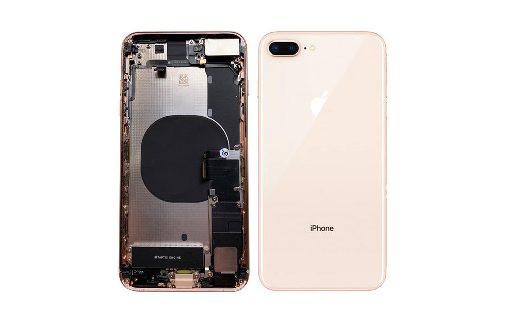 Behuizing volledig gemonteerd - EU (A grade) - Goud voor iPhone 8 Plus