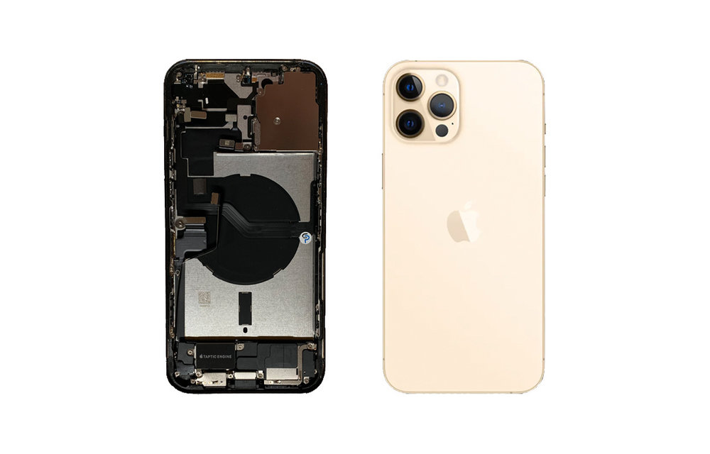 Behuizing volledig gemonteerd - EU (A grade) - Goud voor iPhone 12 Pro Max