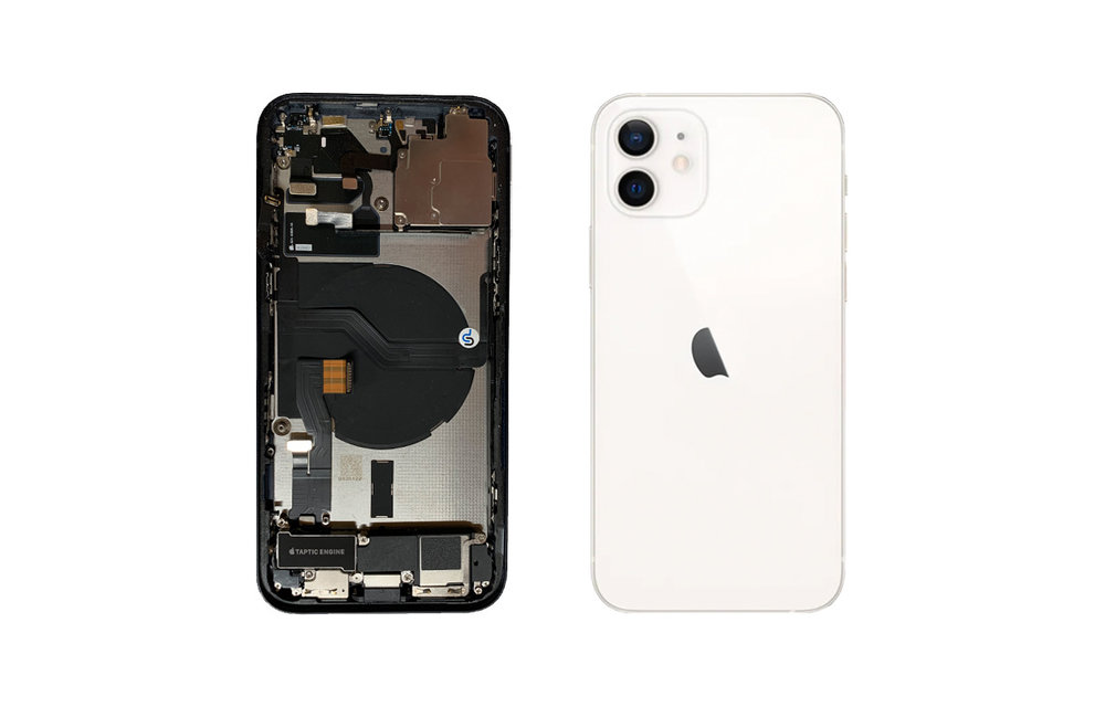 Behuizing volledig gemonteerd - EU (A grade) - Wit voor iPhone 12