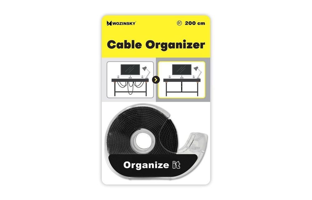LMOBILE: Kabel binder - 2 meter - Zwart