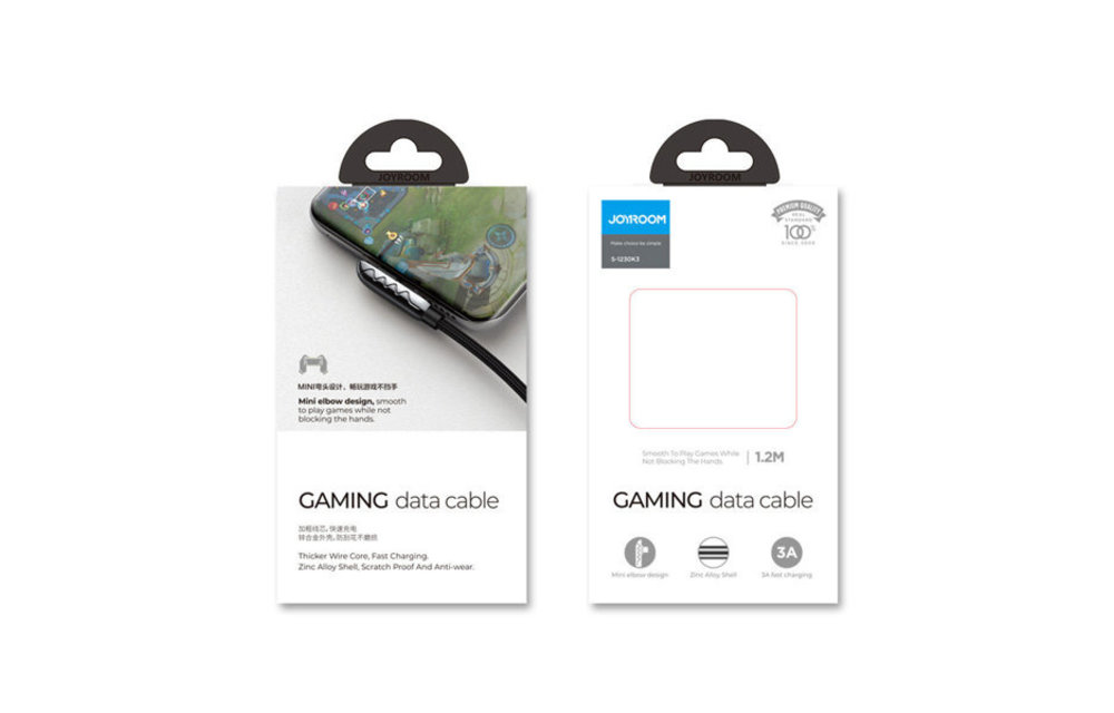 JOYROOM: Gaming Kabel USB Naar USB Type C - 1.2 meter - Zwart