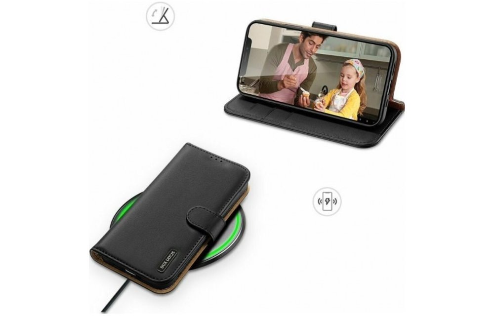 DUX DUCIS: Hivo lederen klap hoesje - Zwart voor iPhone 11 Pro Max