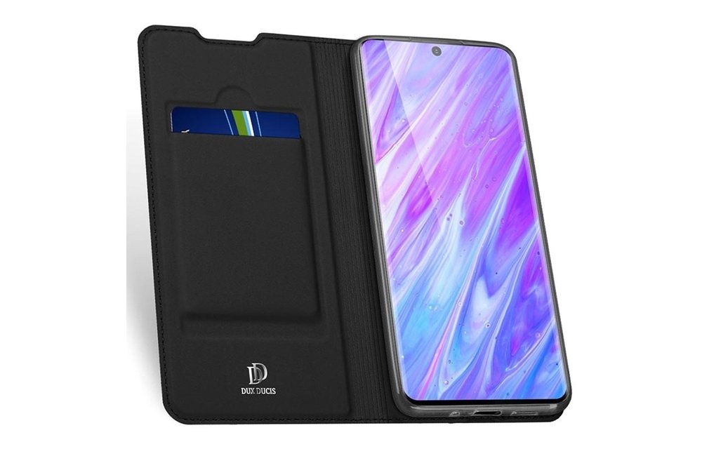 DUX DUCIS: Slim softcase booktype hoesje - Zwart voor Samsung Galaxy S20