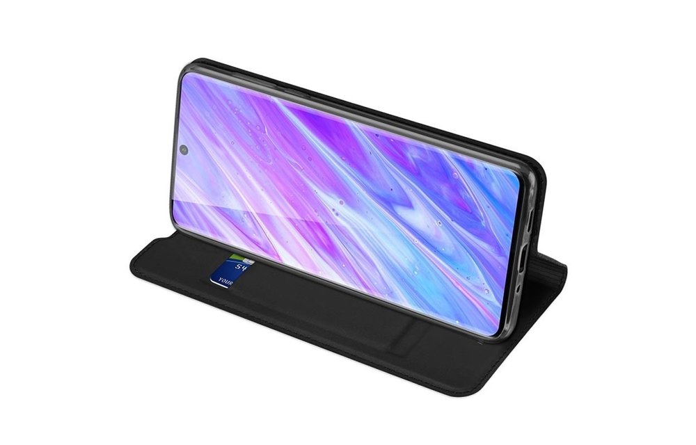 DUX DUCIS: Slim softcase booktype hoesje - Zwart voor Samsung Galaxy S20
