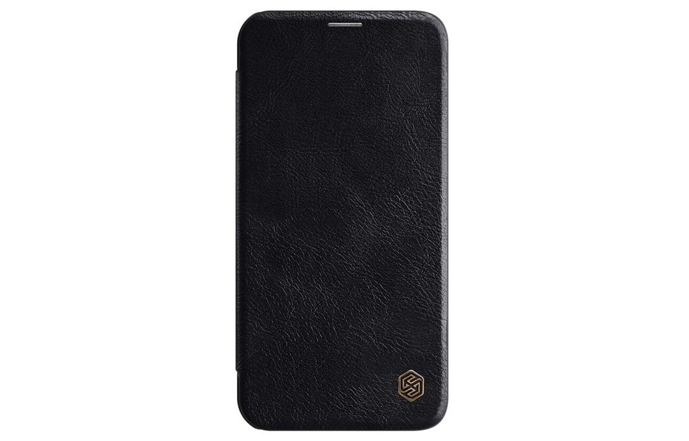 NILLKIN: Qin leather case - flip cover - Zwart voor iPhone 12/12 Pro