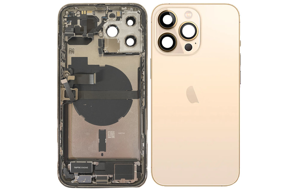 Behuizing volledig gemonteerd - EU (A grade) - Goud voor iPhone 13 Pro Max