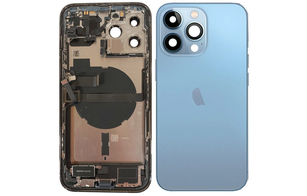Behuizing volledig gemonteerd - EU (A grade) - Blauw voor iPhone 13 Pro Max