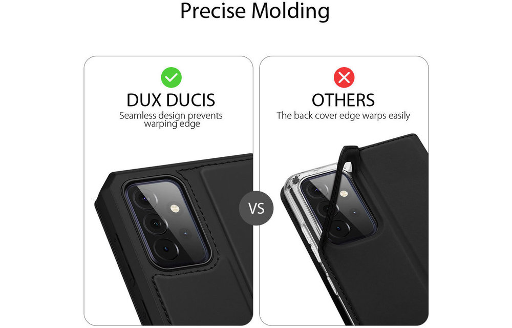 DUX DUCIS: Skin X hoesje - Zwart voor Samsung Galaxy A72 5G