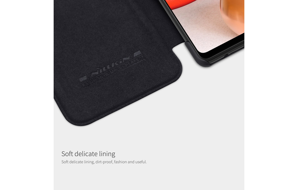 NILLKIN: Book case hoesje - Zwart voor Samsung Galaxy A42