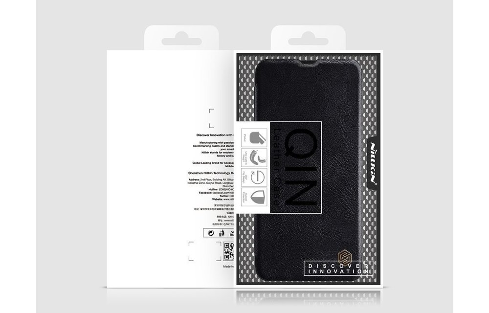 NILLKIN: Book case hoesje - Zwart voor Samsung Galaxy A42