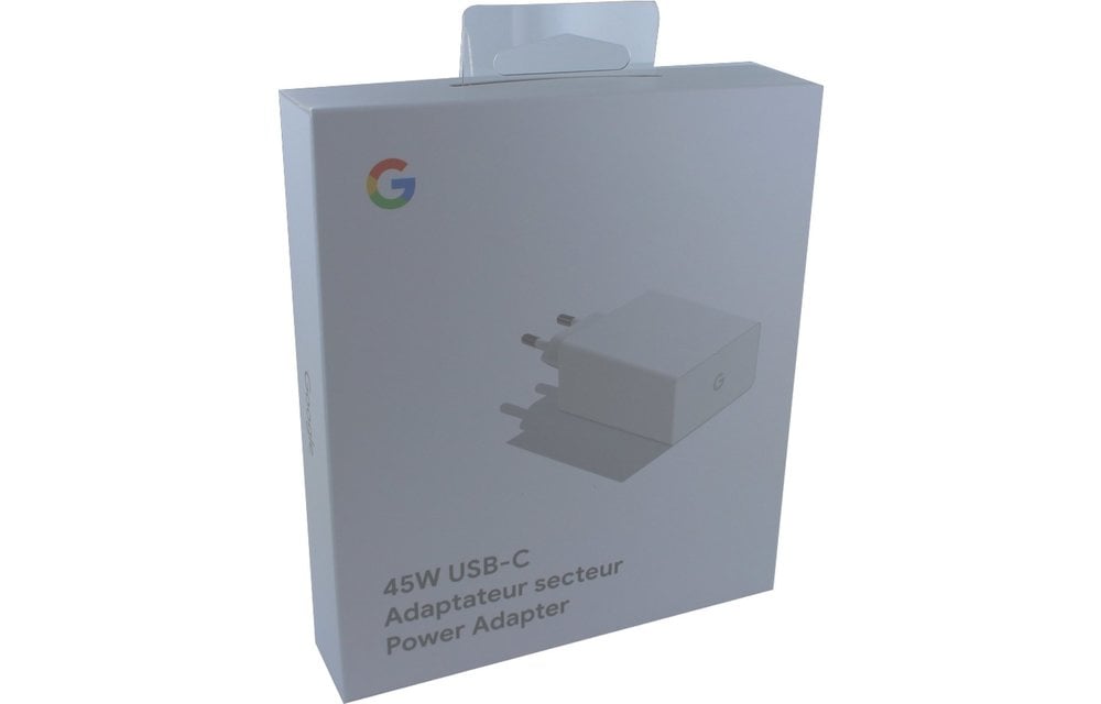 GOOGLE PixelBook 45W USB-C snellader met USB-C kabel - Wit