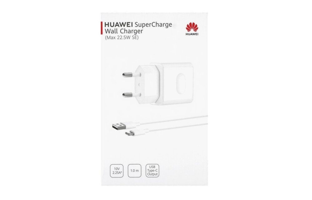 Huawei superCharger 22.5W mit typ C kabel - Weiss fur Huawei