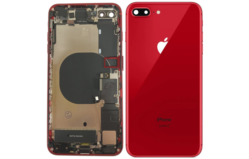 Behuizing volledig gemonteerd - EU (A grade) - Rood voor iPhone 8 Plus