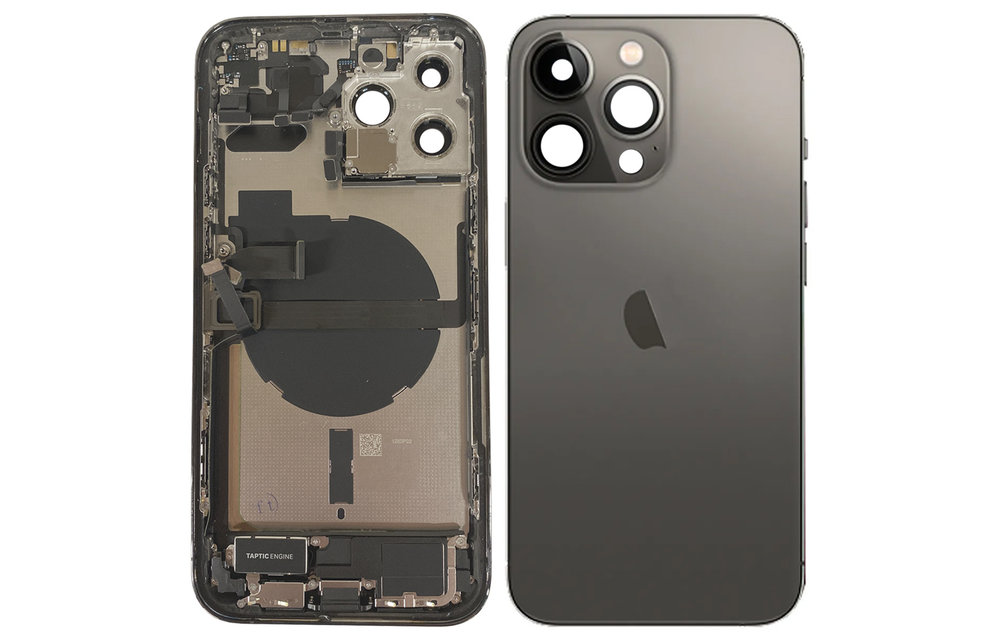 Behuizing volledig gemonteerd - EU (A grade) - Zwart voor iPhone 13 Pro Max