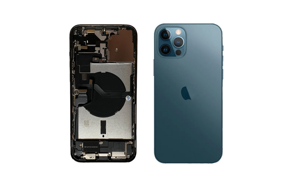 Behuizing volledig gemonteerd - EU (A grade) - Blauw voor iPhone 12 Pro Max