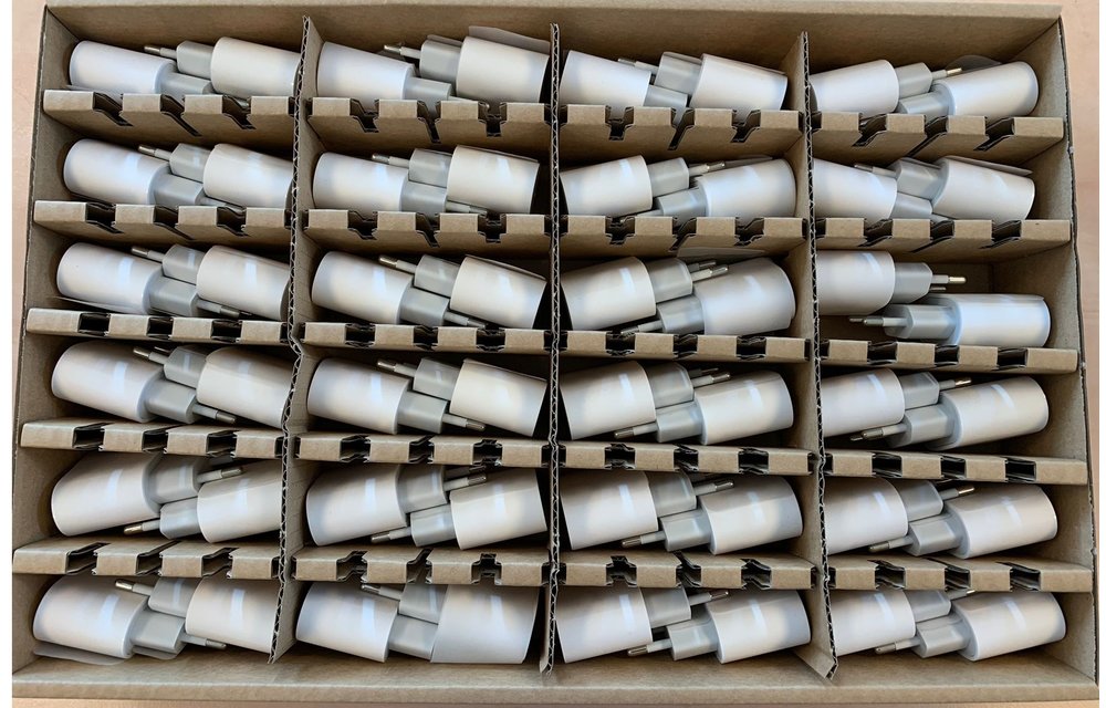 48 stuks complete tray USB-C oplaad stekker 18W - bulk voor Apple