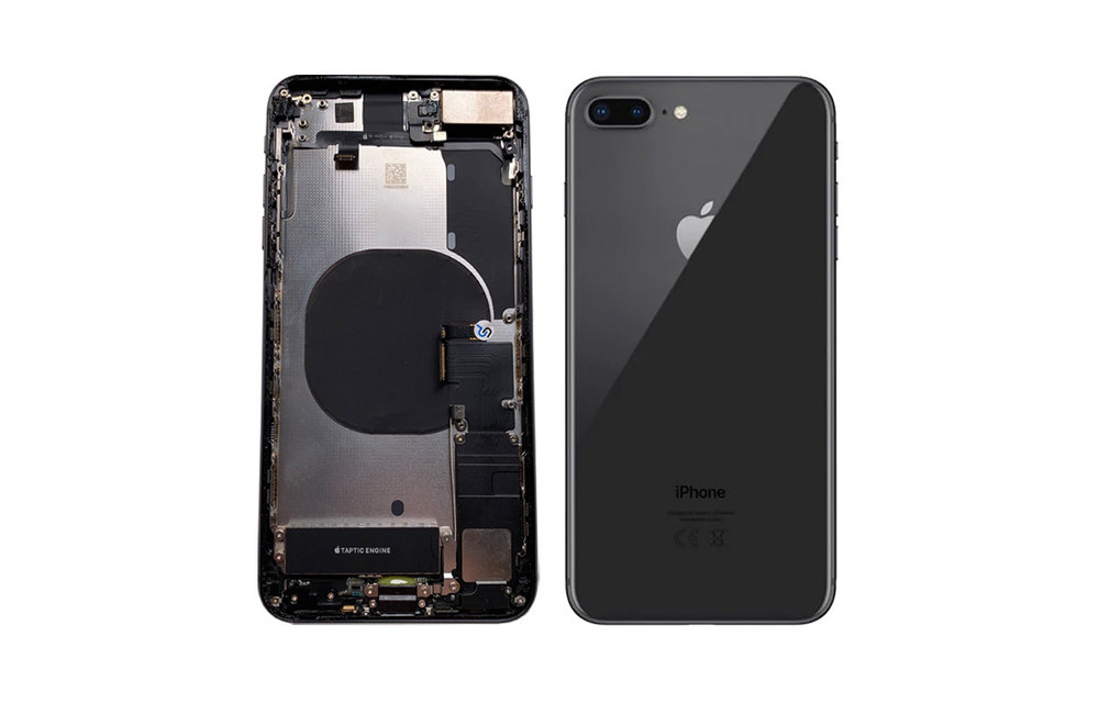 Behuizing volledig gemonteerd - EU (A grade) - Zwart voor iPhone 8 Plus