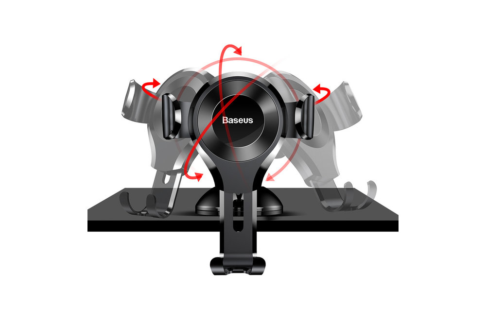 BASEUS: Osculum Gravity - auto houder - Zwart