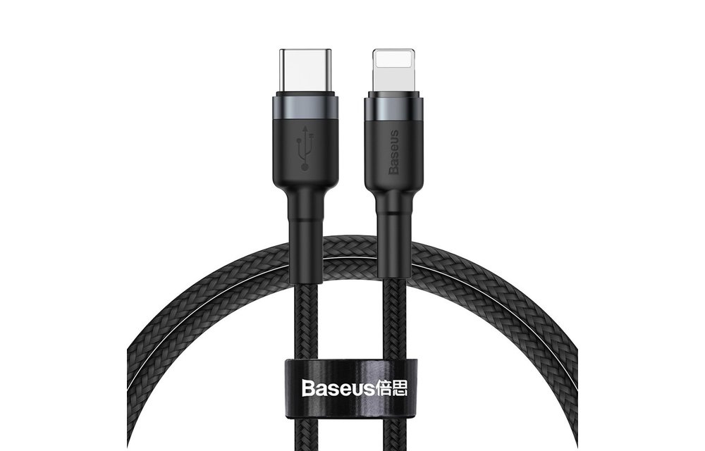 BASEUS: Cafule data kabel 1M - USB-C zu Lightning kabel