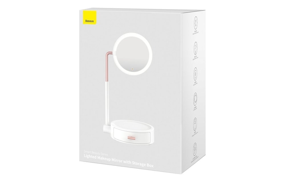 BASEUS: makeup spiegel met dimbaar LED verlichting