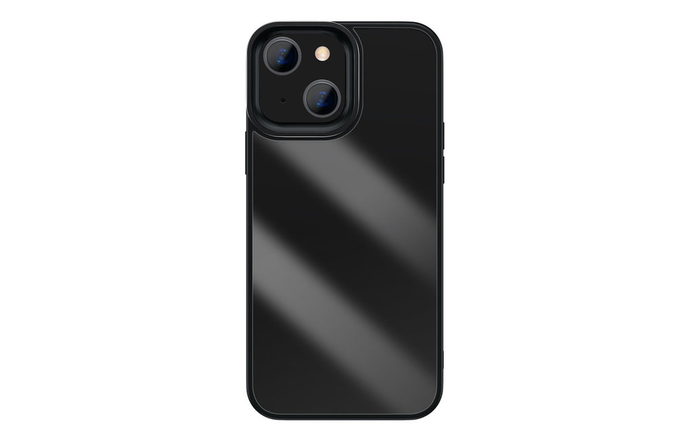 BASEUS: TPU hoesje - transparant/zwart voor iPhone 13