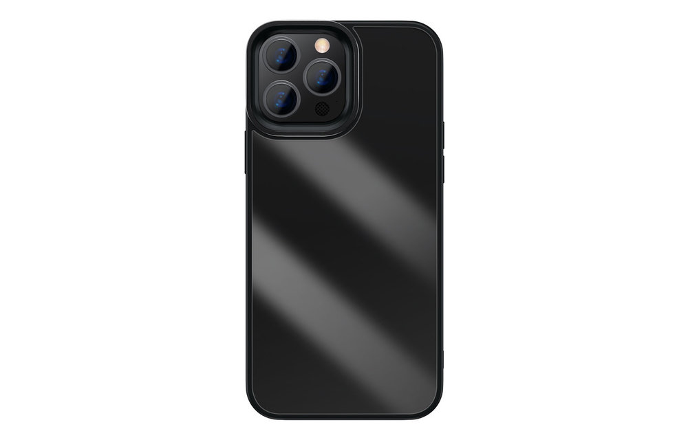 BASEUS: TPU hoesje - transparant/zwart voor iPhone 13 Pro