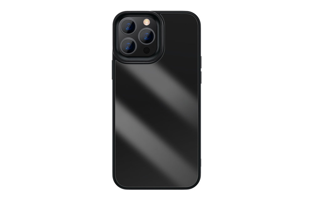 BASEUS: TPU hoesje - transparant/zwart voor iPhone 13 Pro Max