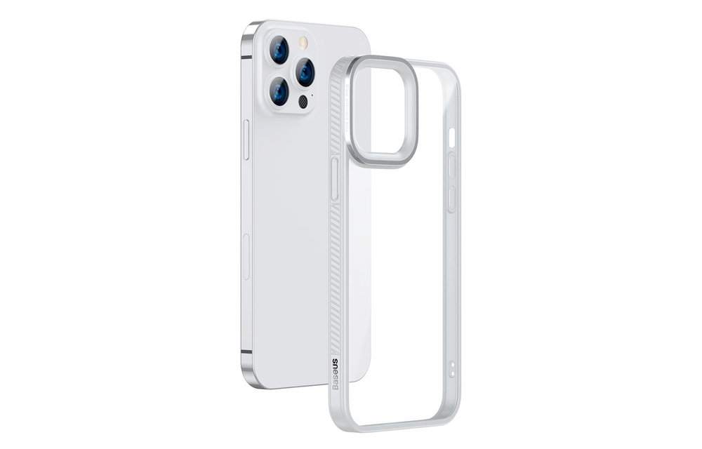 BASEUS: TPU Hoesje - Transparant/grijs voor iPhone 13 Pro Max