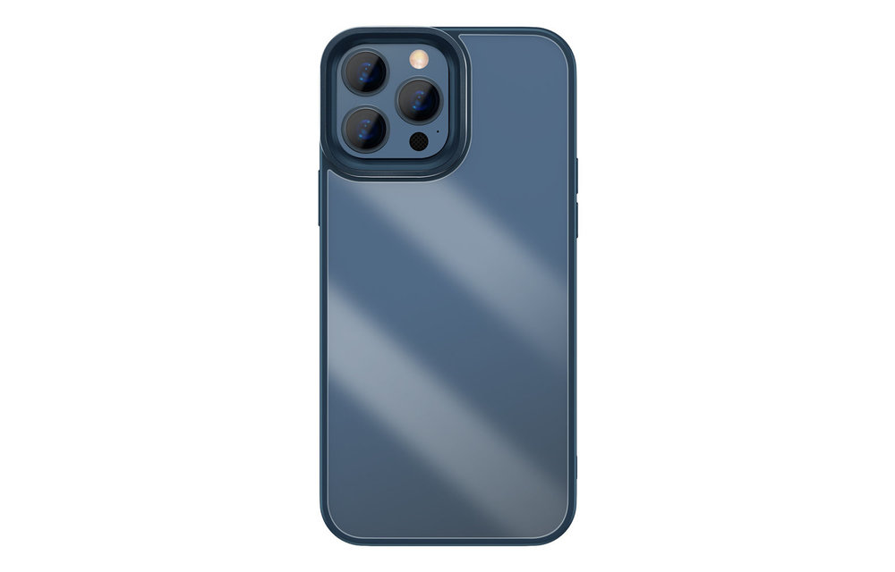 BASEUS: TPU hoesje - transparant/blauw voor iPhone 13 Pro