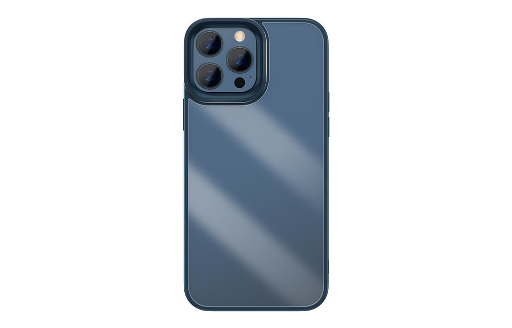 BASEUS: TPU Handyhulle - Transparent/Blau fur iPhone 13 Pro Max