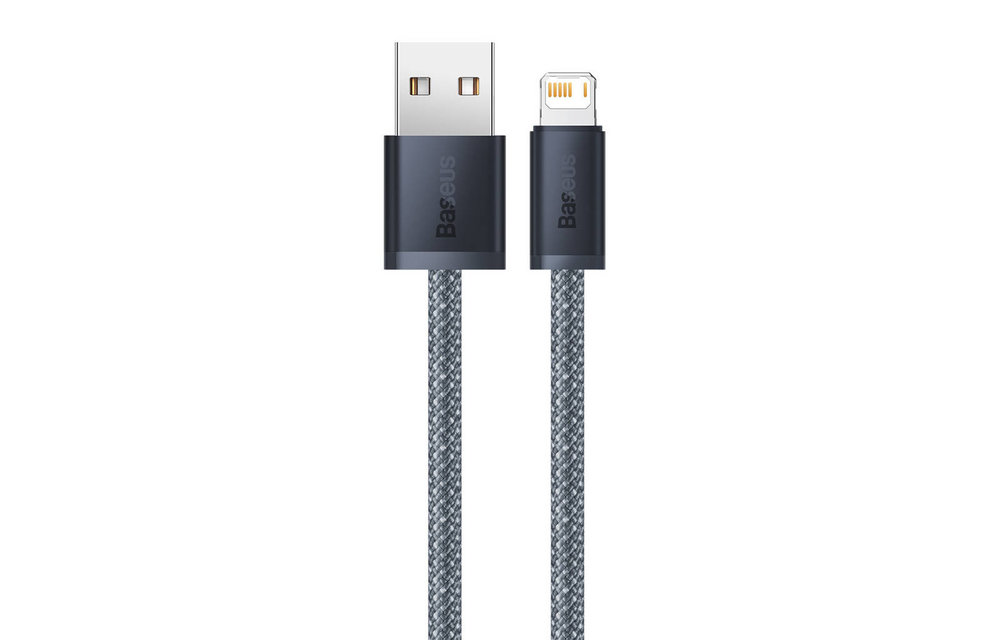BASEUS: Dynamische USB Naar Lightning Kabel 2 Meter - Grijs
