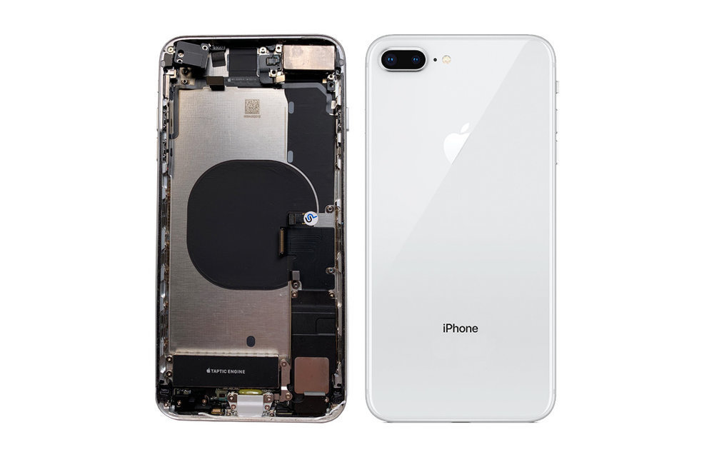 Behuizing volledig gemonteerd - EU (A grade) - Zilver voor iPhone 8 Plus