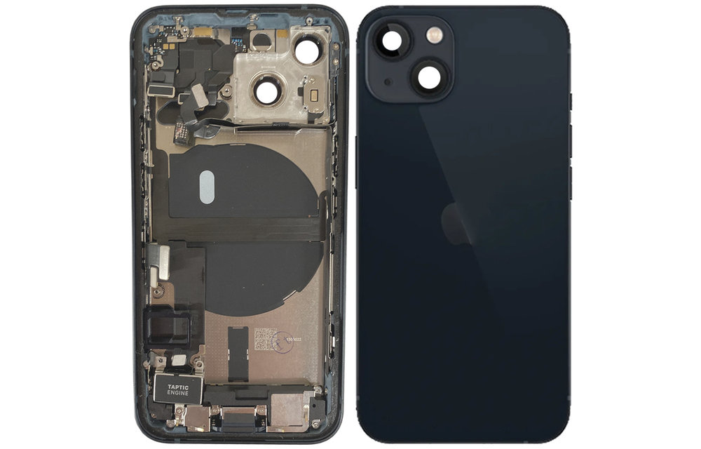 Behuizing volledig gemonteerd - US (A grade) - Zwart voor iPhone 13 Mini