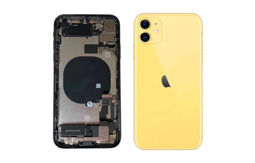 Behuizing volledig gemonteerd - US (A grade) - Geel voor iPhone 11