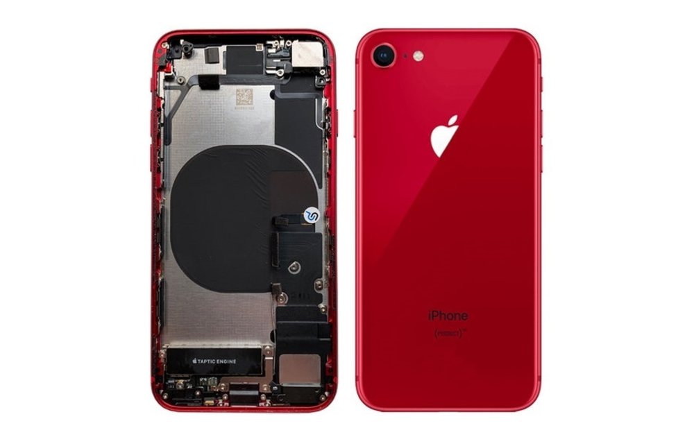 Behuizing volledig gemonteerd - US (A grade) - Rood voor iPhone 8
