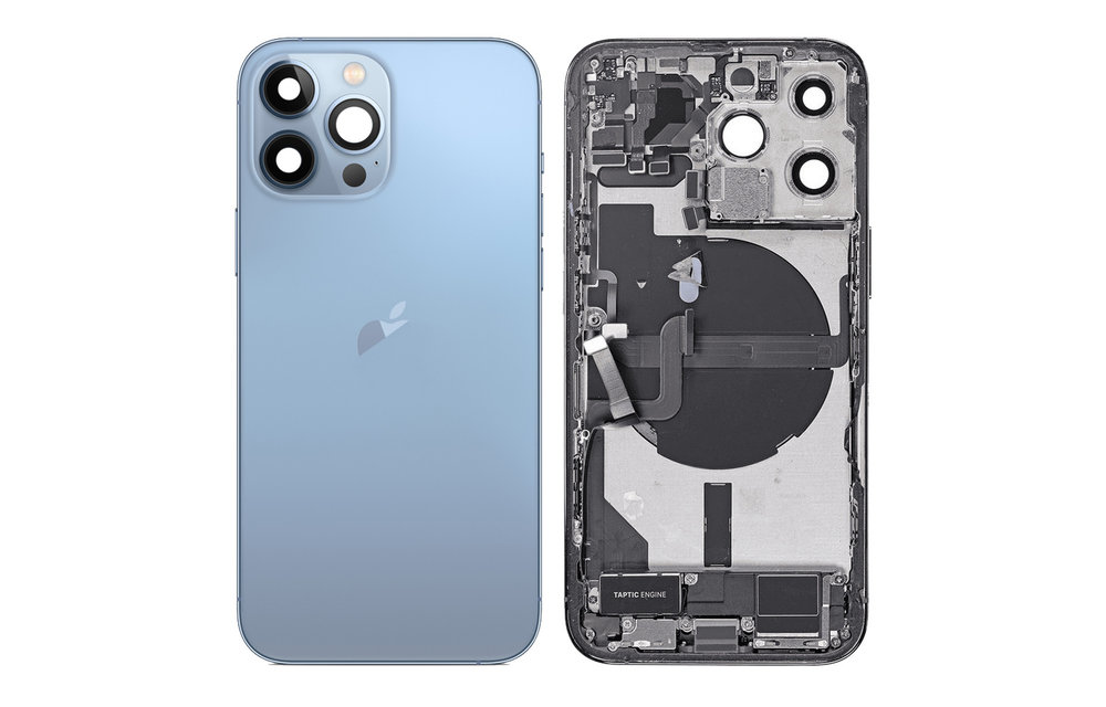 Behuizing volledig gemonteerd - US (A grade) - Blauw voor iPhone 13 Pro