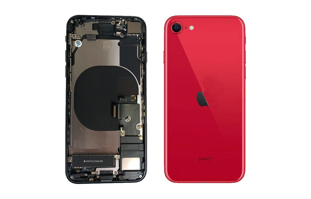 Behuizing volledig gemonteerd - US (A grade) - Rood voor iPhone SE 2020