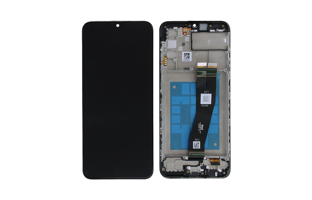 REFURBISHED: scherm - Zwart voor Samsung Galaxy A02s F SM-A025F / GH81-20181A