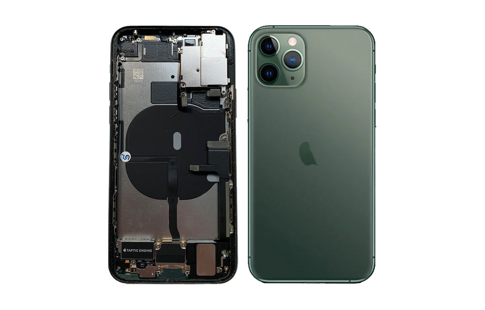 Behuizing volledig gemonteerd - US (A grade) - Groen voor iPhone 11 Pro
