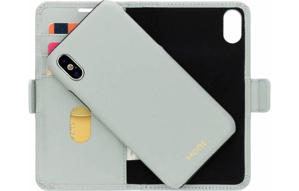 Dbramante: New York Wallet hoesje - Misty Mint voor iPhone X/XS