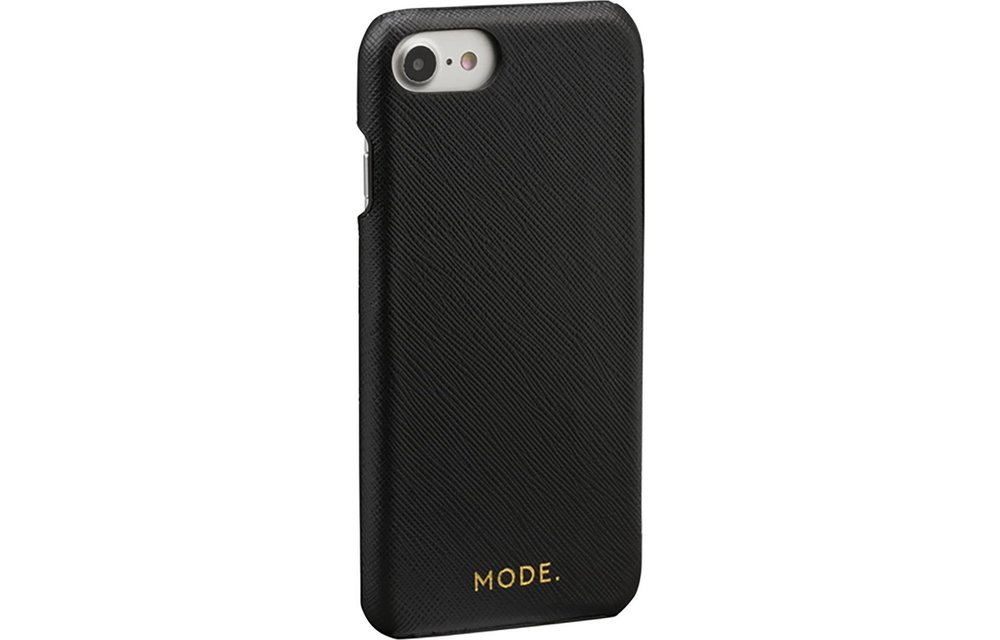 Dbramante: London Leren Snap-On hoesje - Zwart voor iPhone 8/7/6/6s