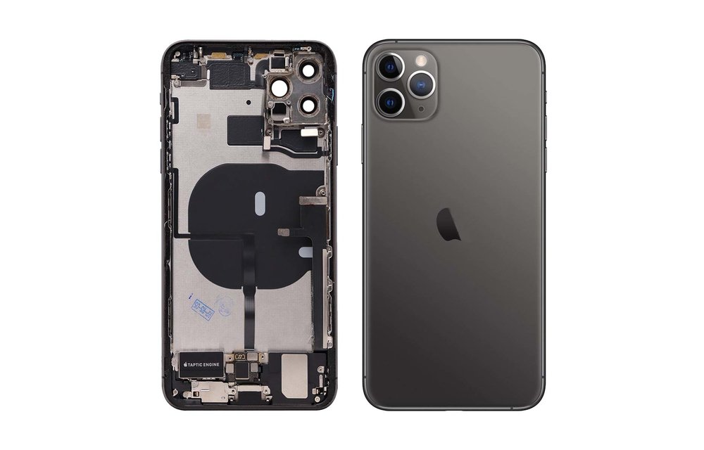 Behuizing volledig gemonteerd - US (A grade) - Zwart voor iPhone 11 Pro Max