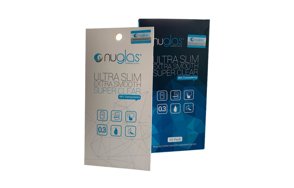 NuGlas: glazen screenprotector (2.5D - 10 pack) voor iPhone 5/5S/5C/SE
